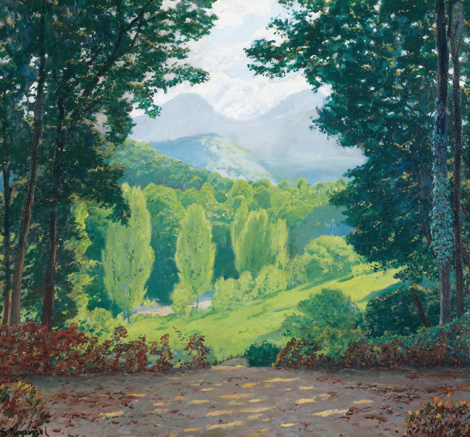 El Montseny, by Santiago Rusiñol, public domain