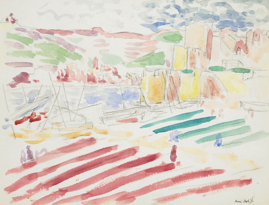Henri Matisse's 'Le Port (Collioure)' captures the vibrant colors of a coastal scene.