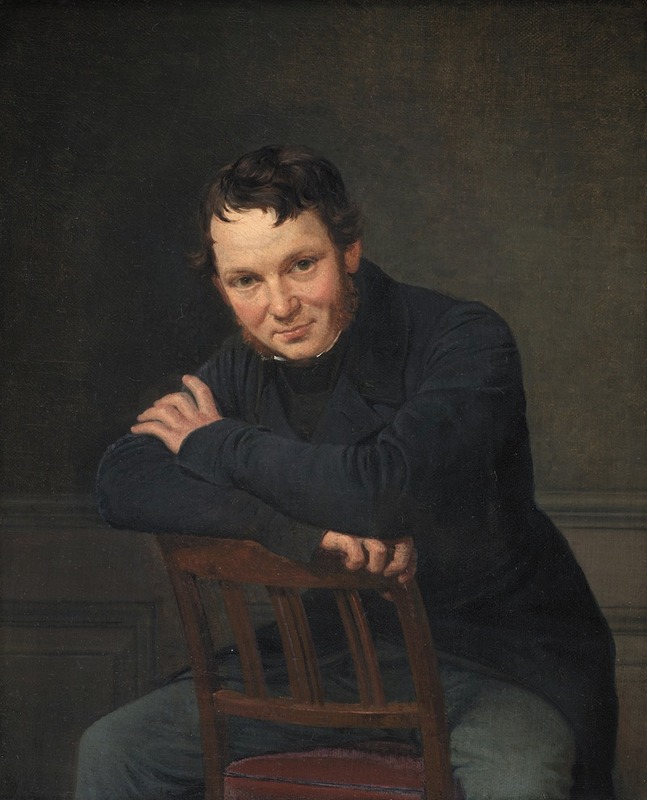 Portrait of Gottlieb Bindesbøll by Wilhelm Marstrand.