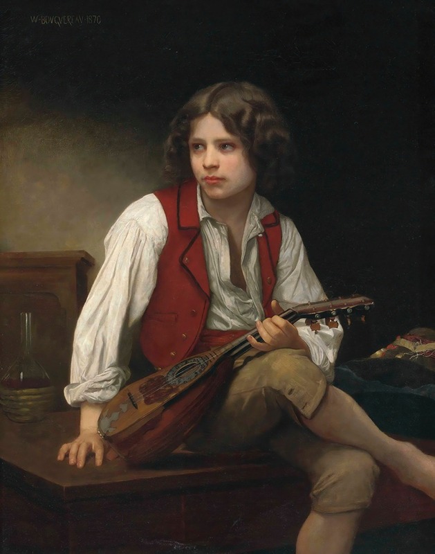 Italien à la mandoline by William Bouguereau