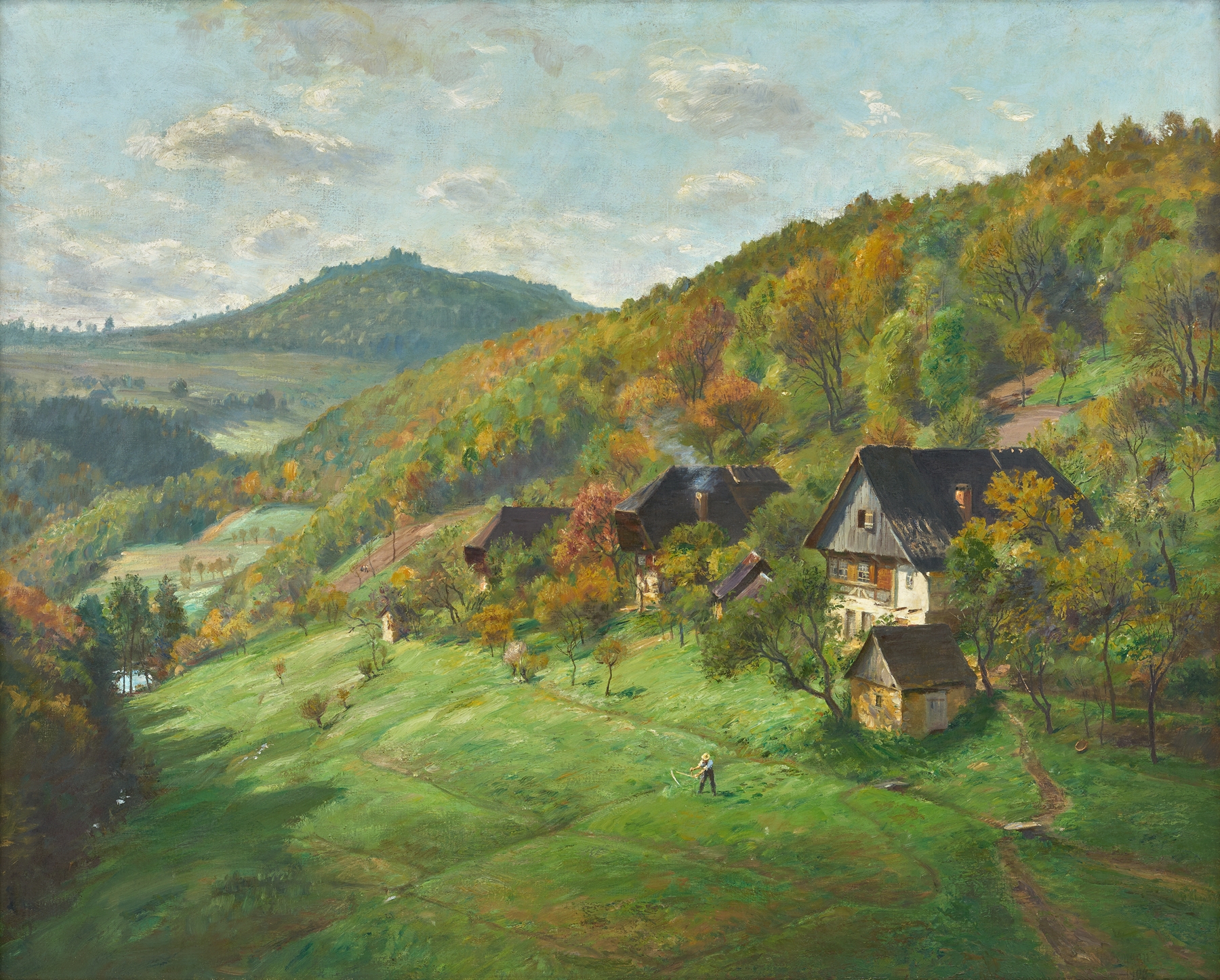 Karfunkelstadt by Wilhelm Gustav Friedrich Hasemann, expressionism, depicting a dreamlike landscape