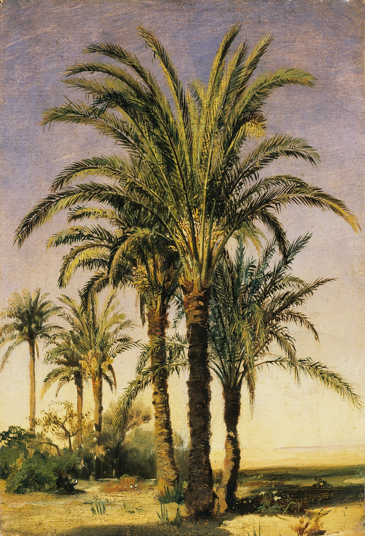 Palm Trees, by Prosper Marilhat, public domain