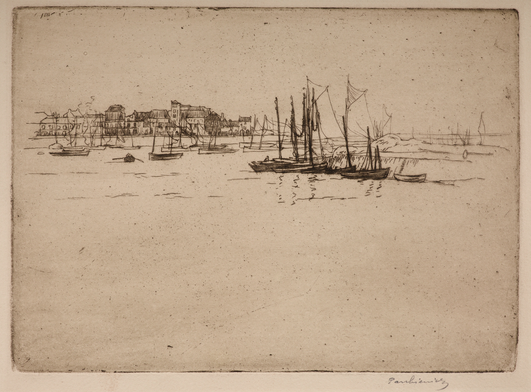 Harbour in Concarneau, by Józef Pankiewicz, public domain
