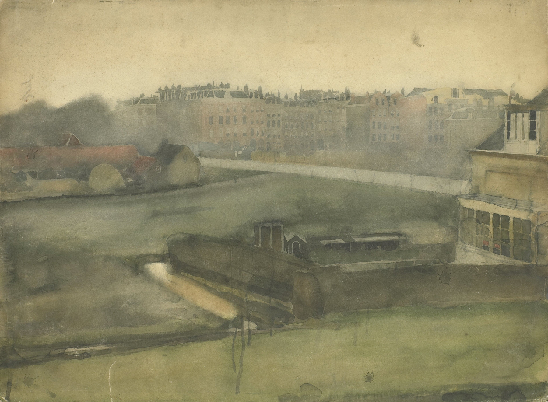 Gezicht bij het Oosterpark te Amsterdam, by Willem Witsen, public domain