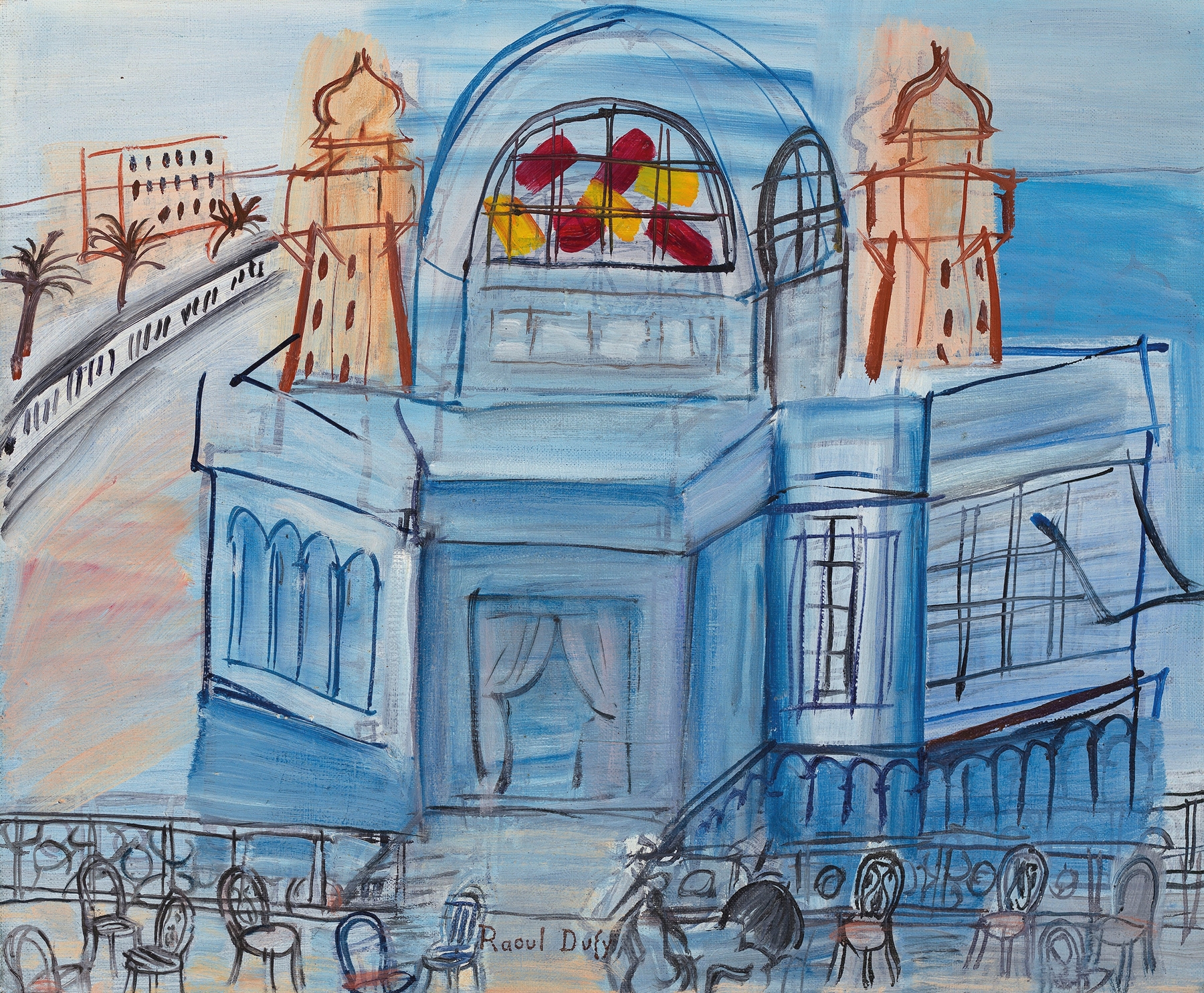 Le Casino de Nice aux chaises, by Raoul Dufy, public domain