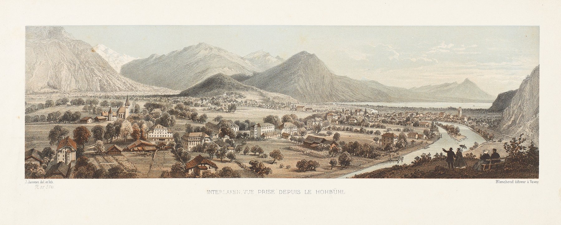 Interlaken, vue prise depuis le Hohbühl, by Jean Jacottet, public domain