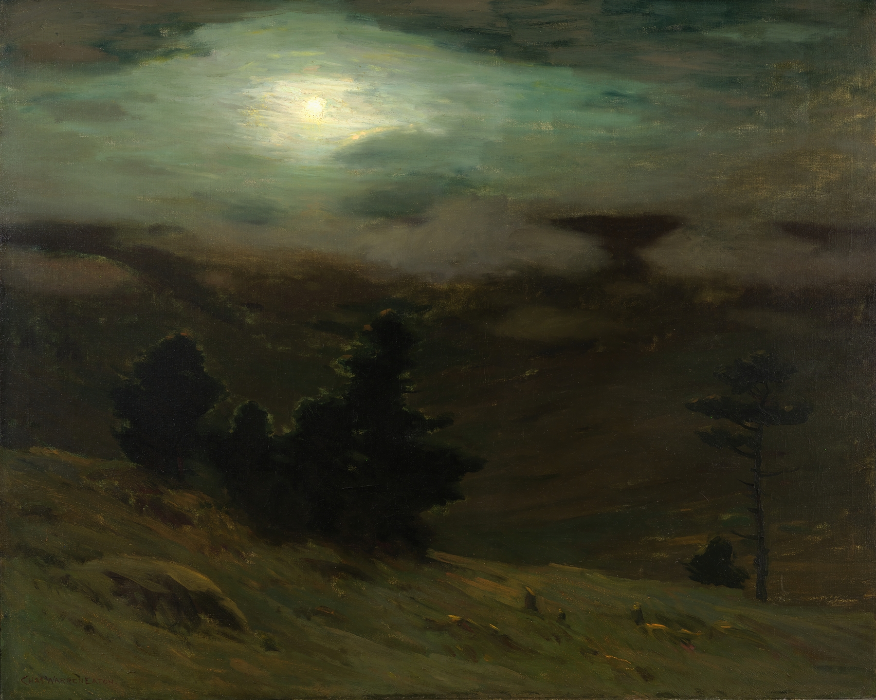 Gathering Mists, by Charles Warren Eaton, public domain
