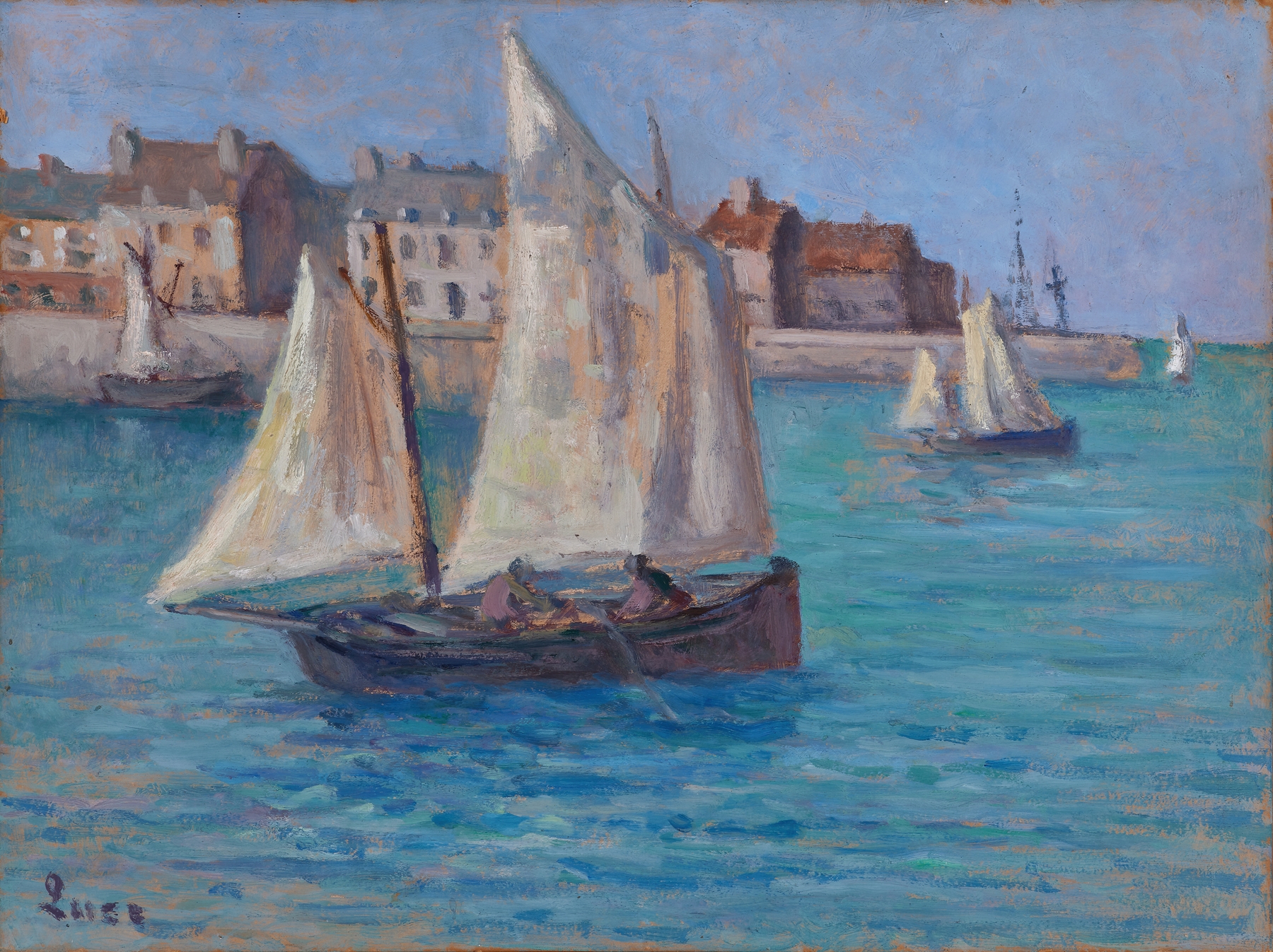 Port de Dieppe, by Maximilien Luce, public domain