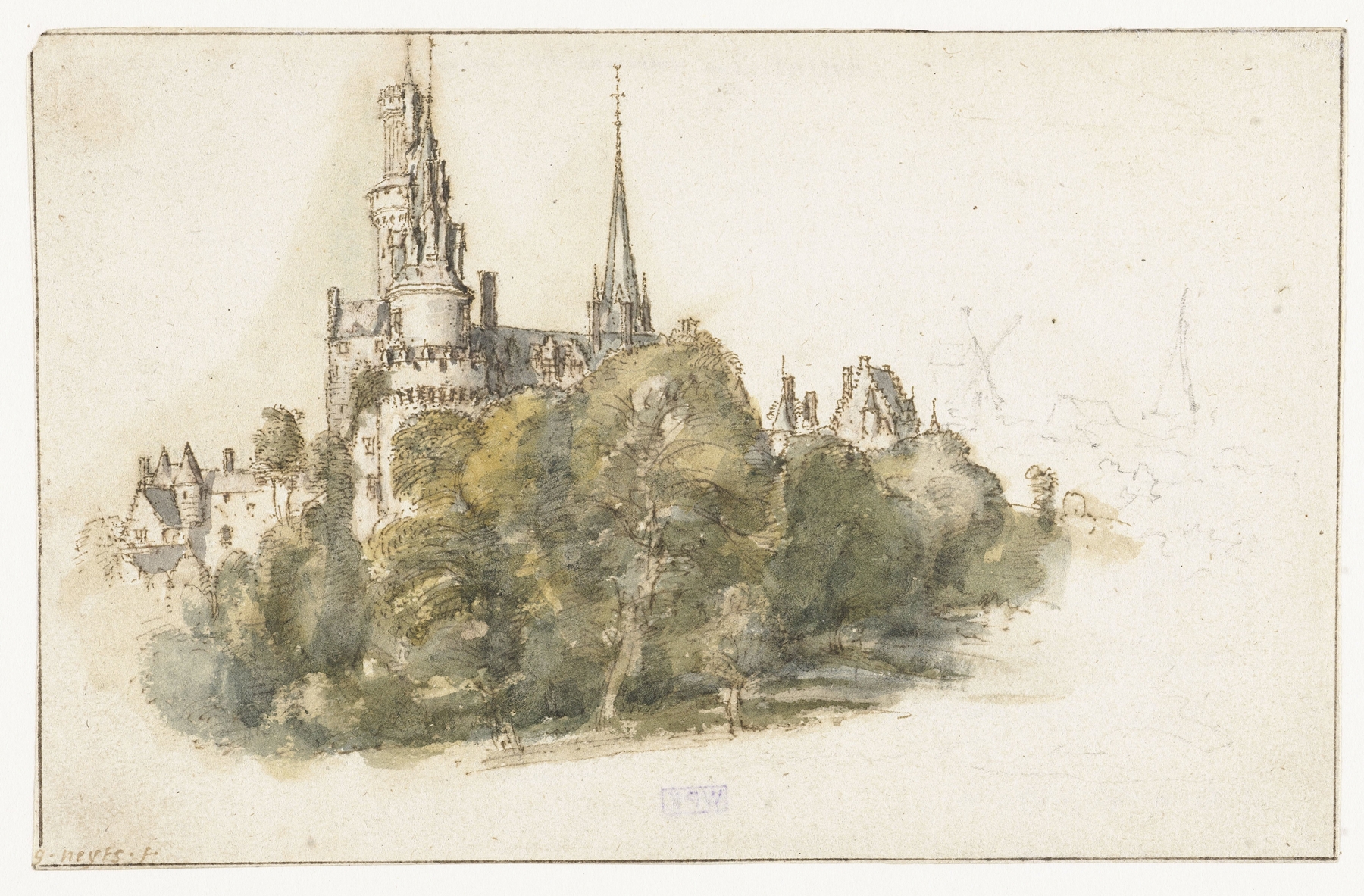 Château d’Antonius te Antoine, oil painting by Gillis Neyts