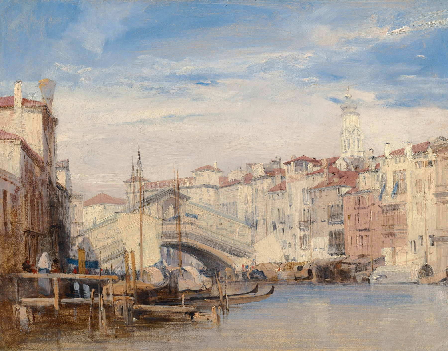 The Rialto, Venice, by Richard Parkes Bonington, public domain