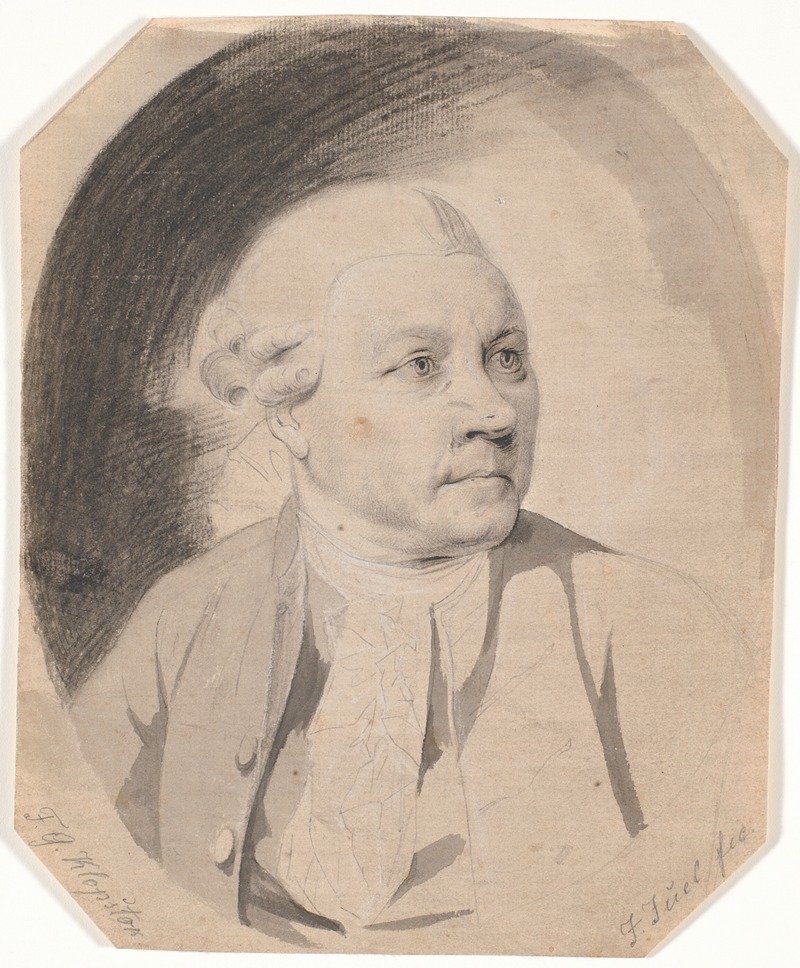 Portrait of the poet FG Klopstock by Jens Juel.