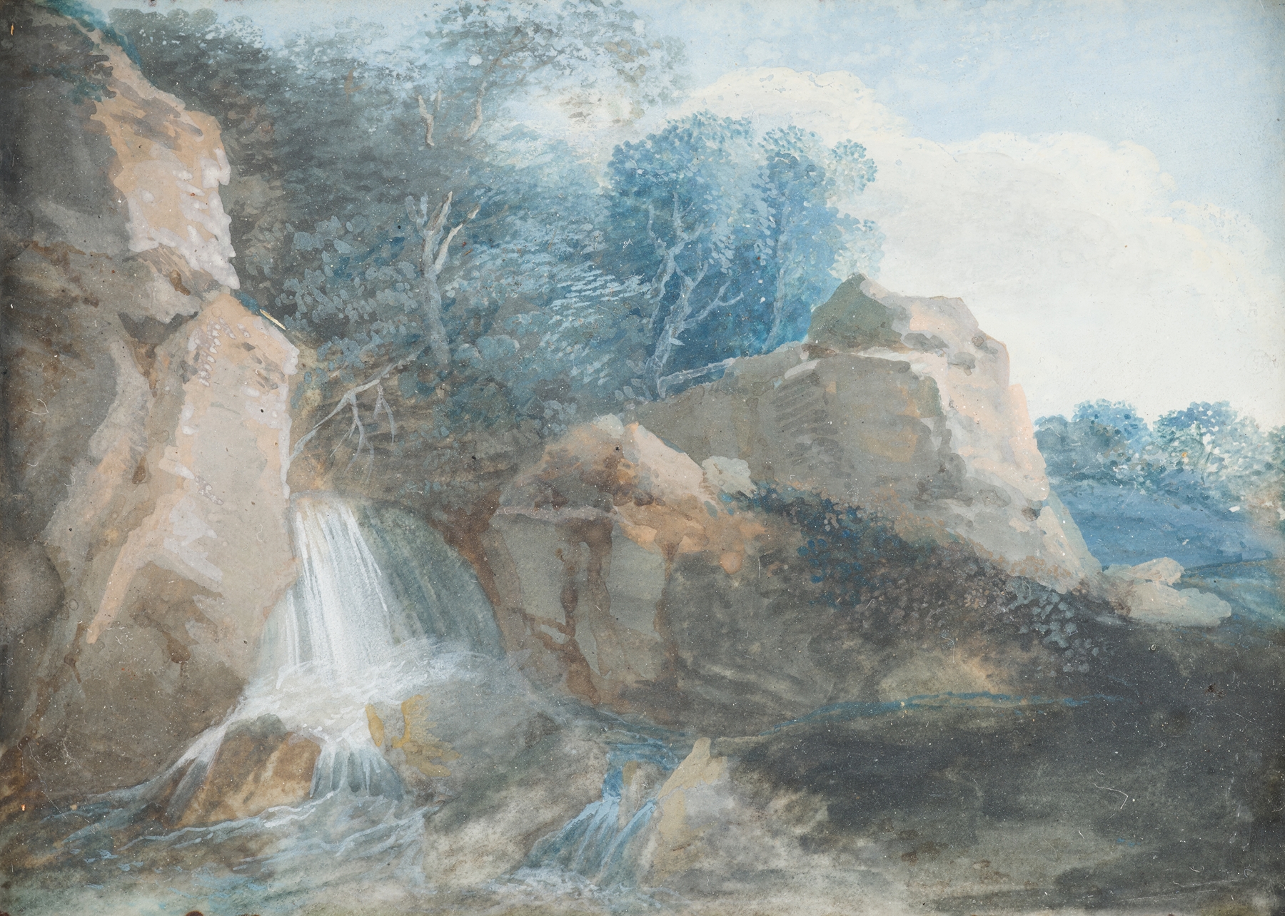 Landschaft, by Johann Christian Brand, public domain