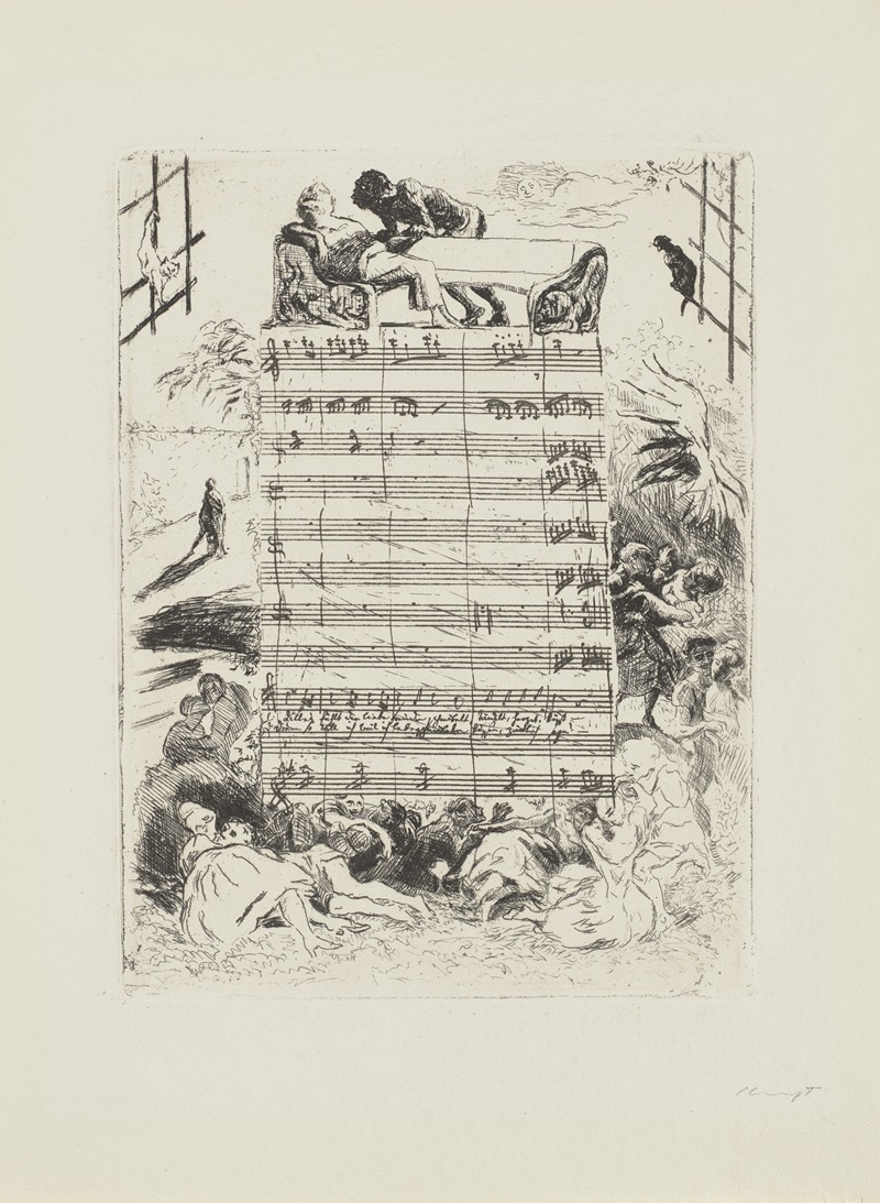 A painting by Max Slevogt depicting the joys of love.