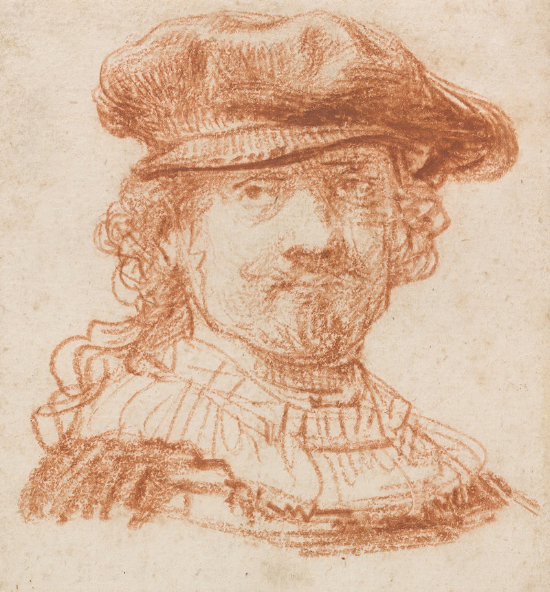 A self-portrait by Rembrandt van Rijn showcasing his unique use of light and shadow.
