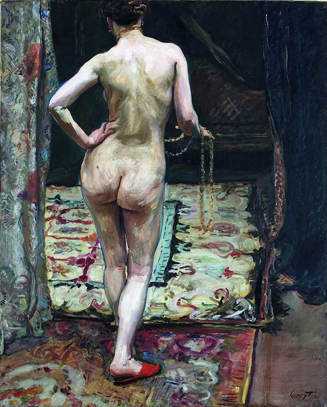 Max Slevogt's 'Female Nude from the Back' captures the beauty of the human form.