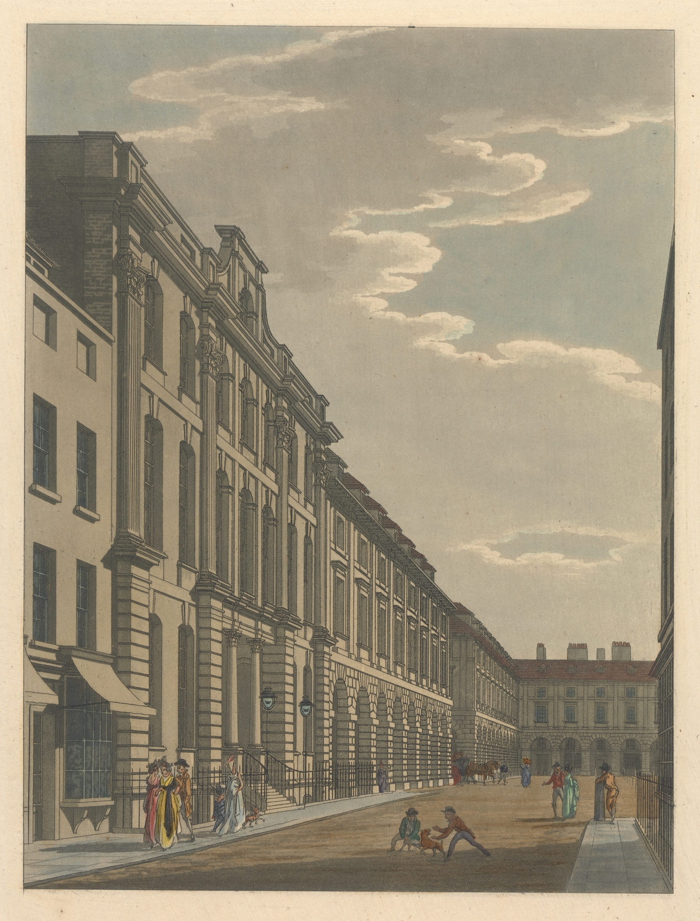 Covent Garden, by Thomas Malton, public domain