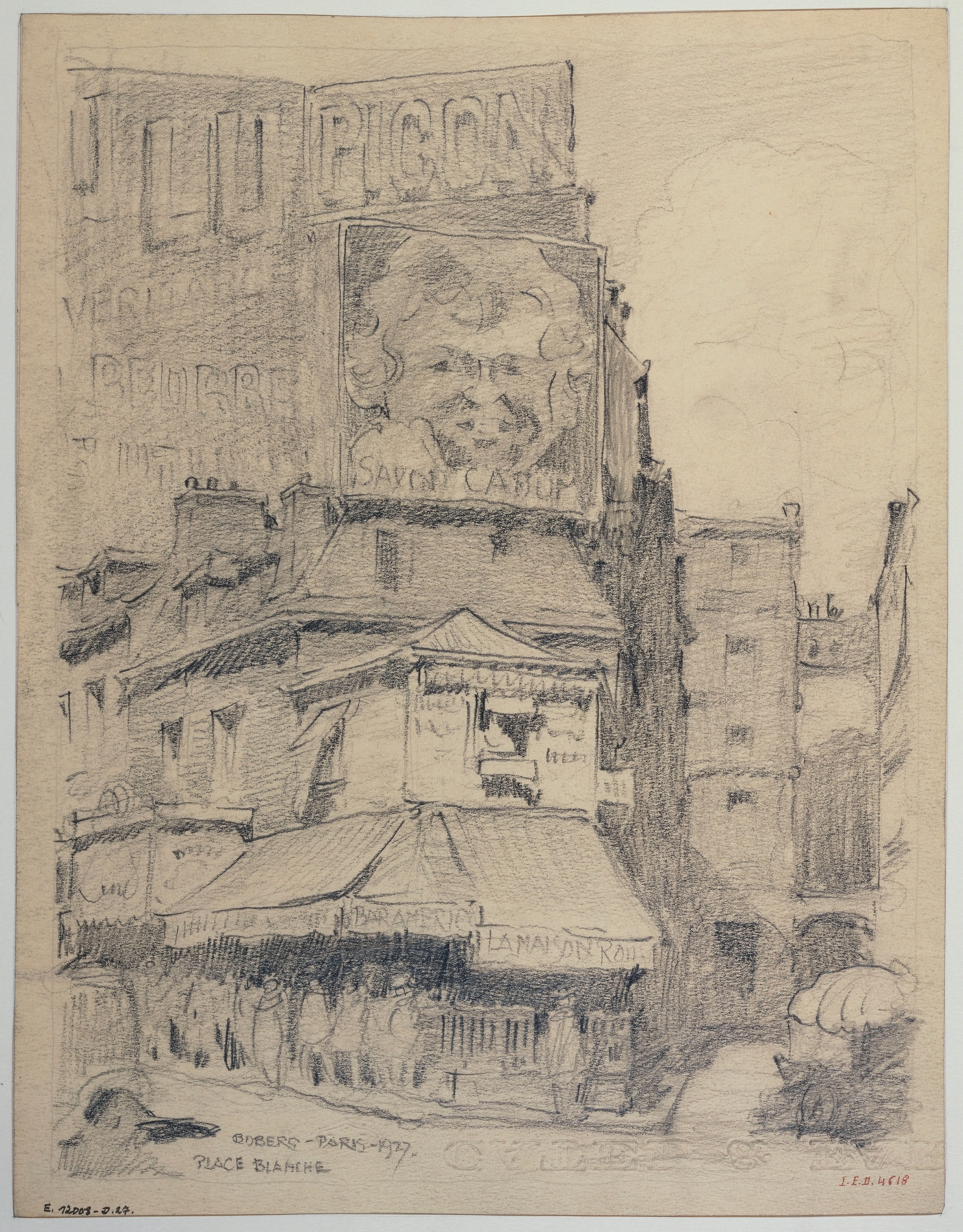 La place Blanche, by Ferdinand Boberg, public domain