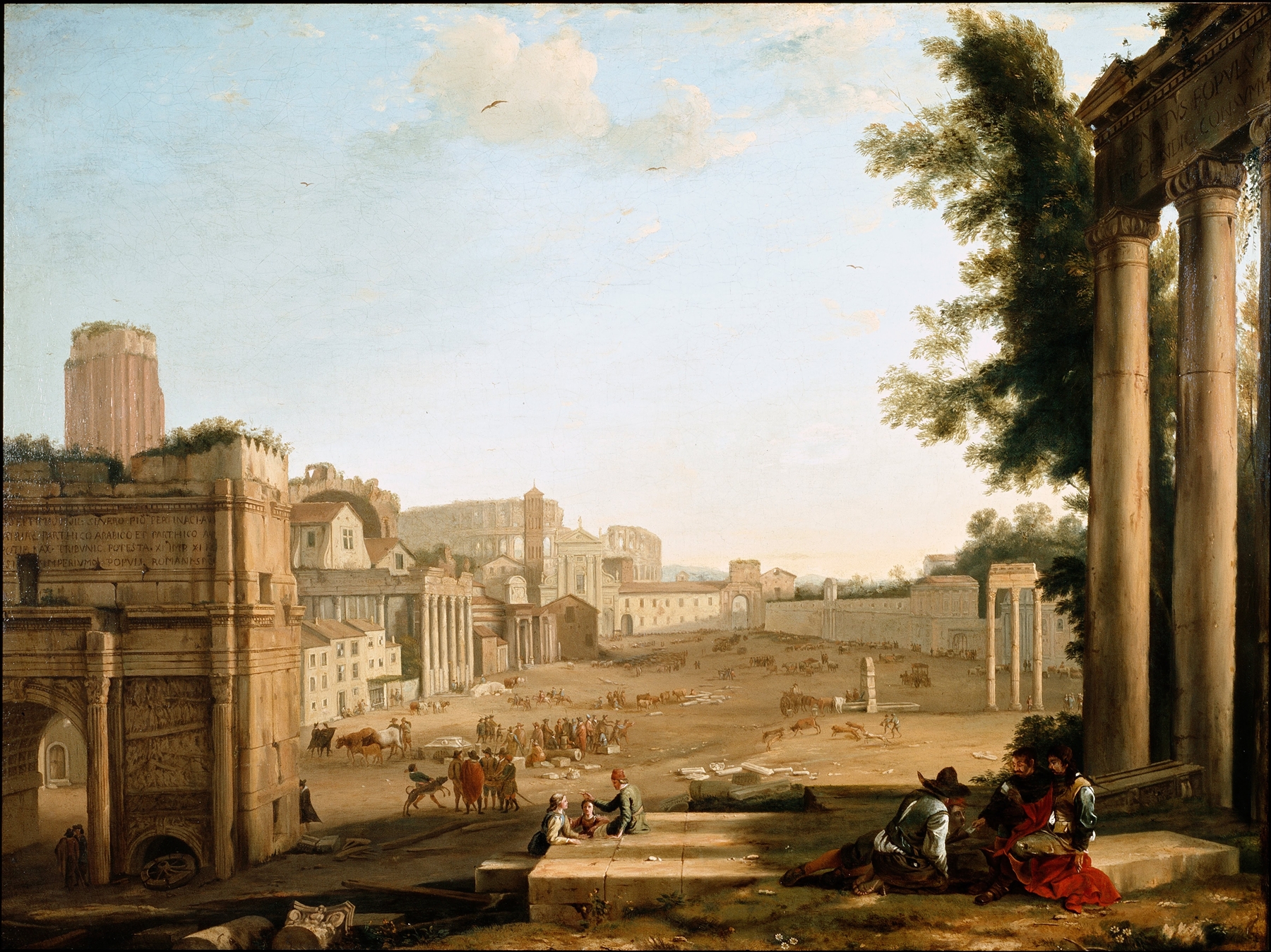 The Campo Vaccino, Rome Claude, by Claude Lorrain, public domain