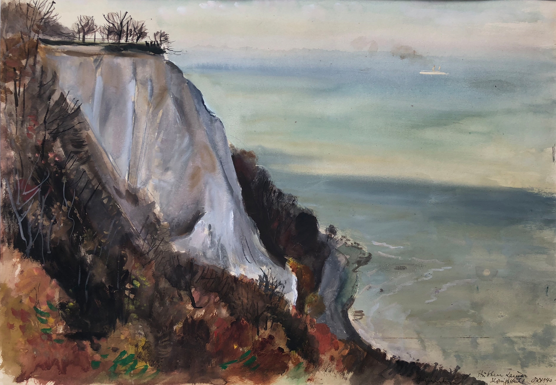 Stubbenkammer Königsstuhl (Kreidefelsen auf Rügen), by Otto Geigenberger, public domain