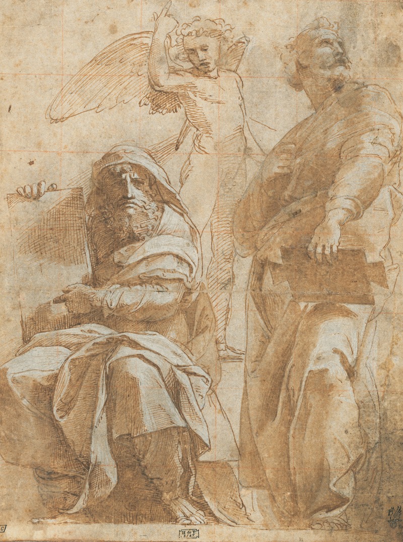Raphael's 'The Prophets Hosea and Jonah' showcases two biblical figures in a vibrant composition.