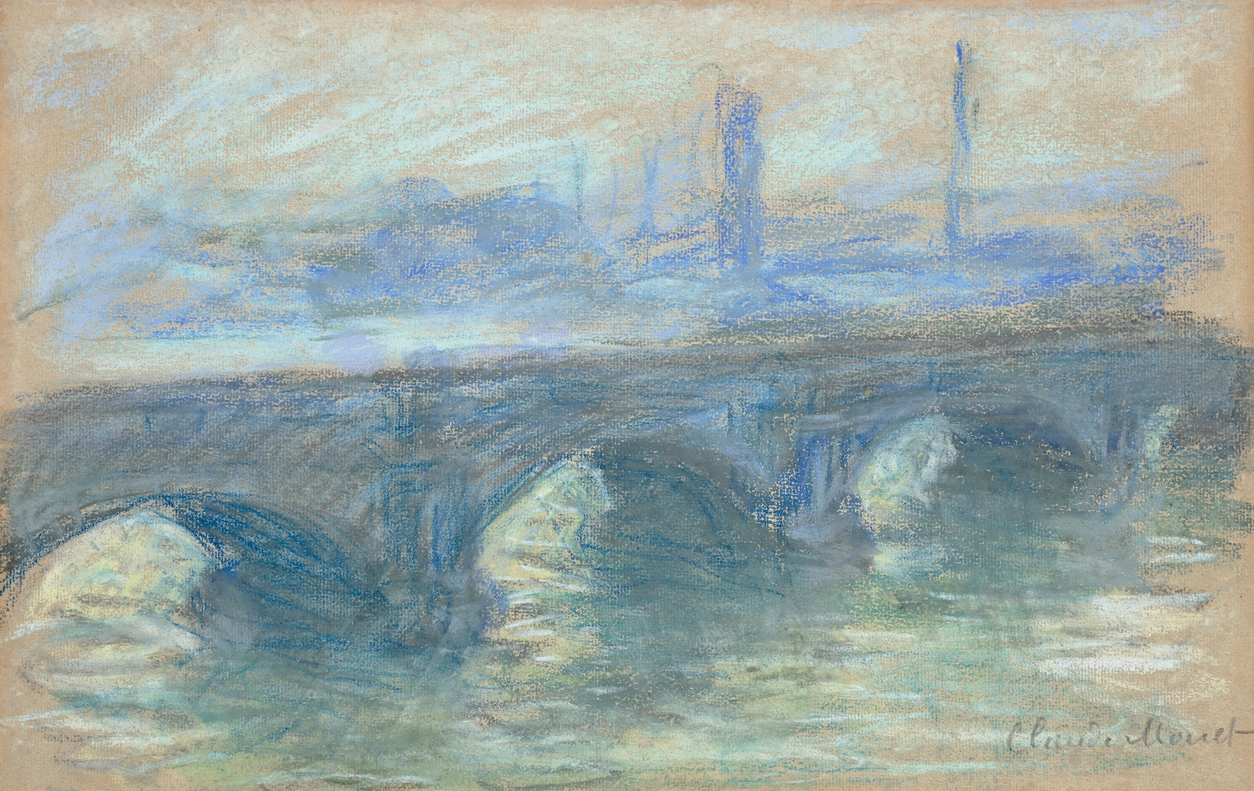 Waterloo Bridge, by Claude Monet, public domain