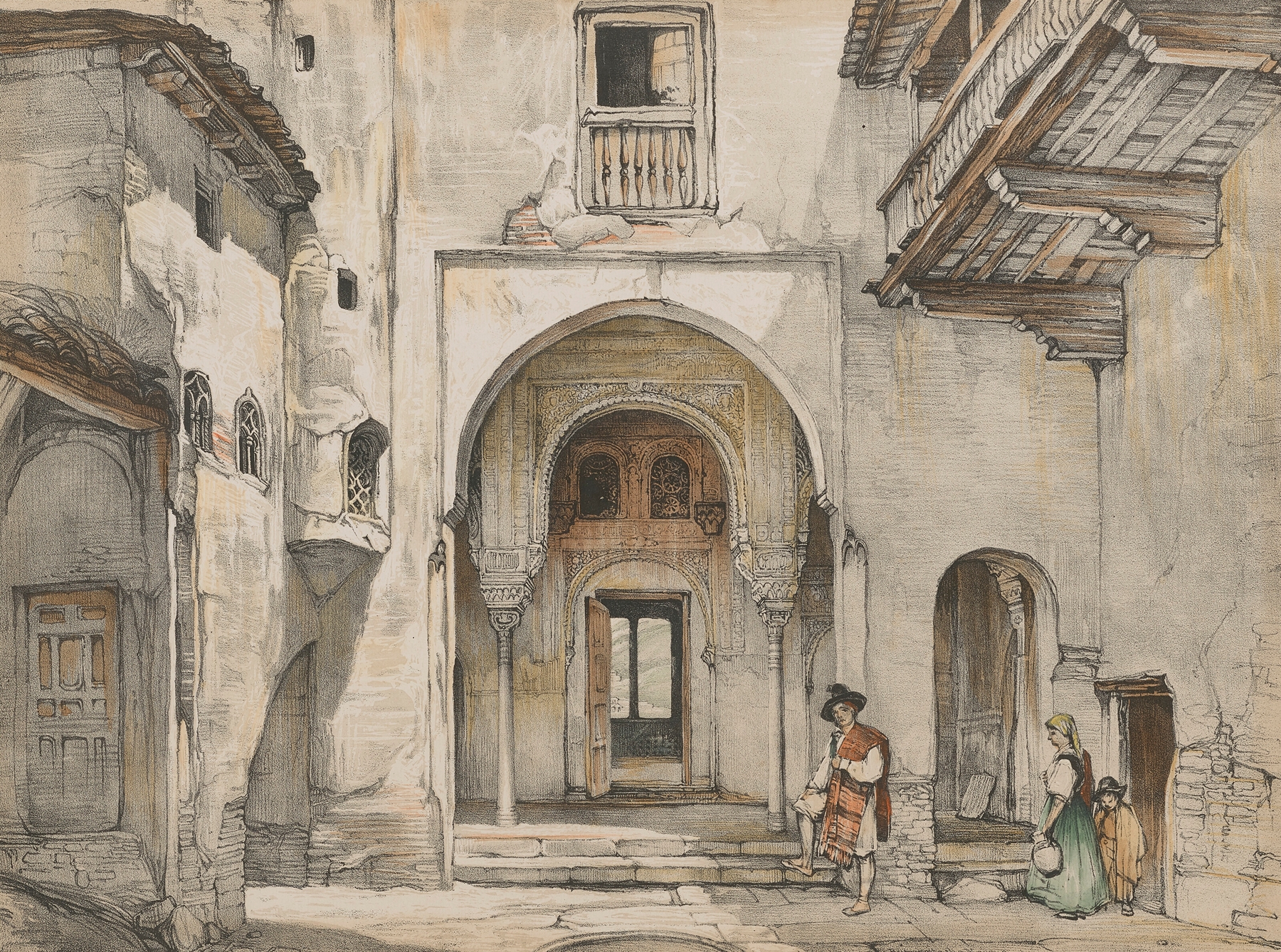 Sketches and Drawings of the Alhambra. London, by John Frederick Lewis, public domain