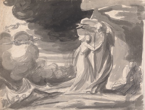 This painting depicts characters from Shakespeare's 'The Tempest'.