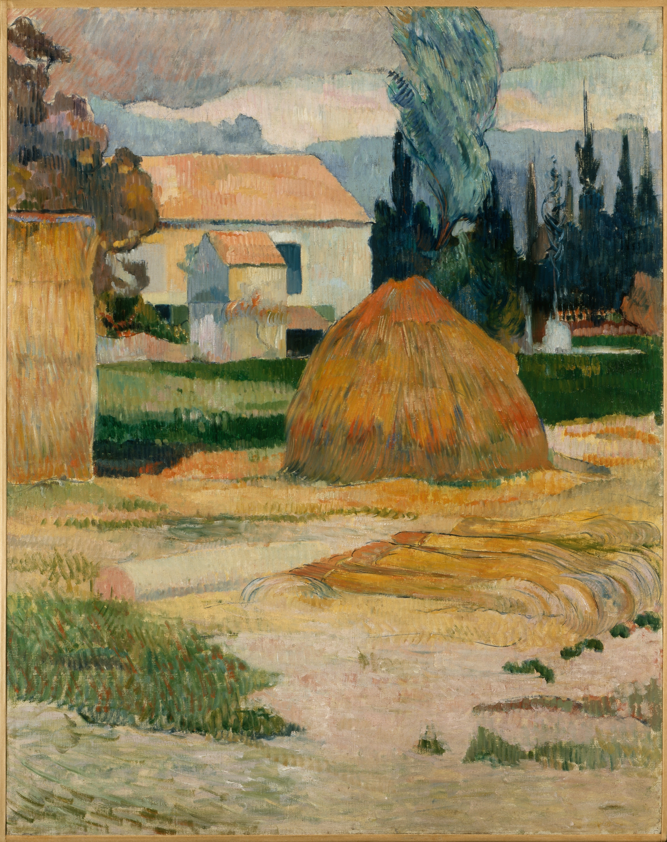 Landscape Near Arles, by Paul Gauguin, public domain