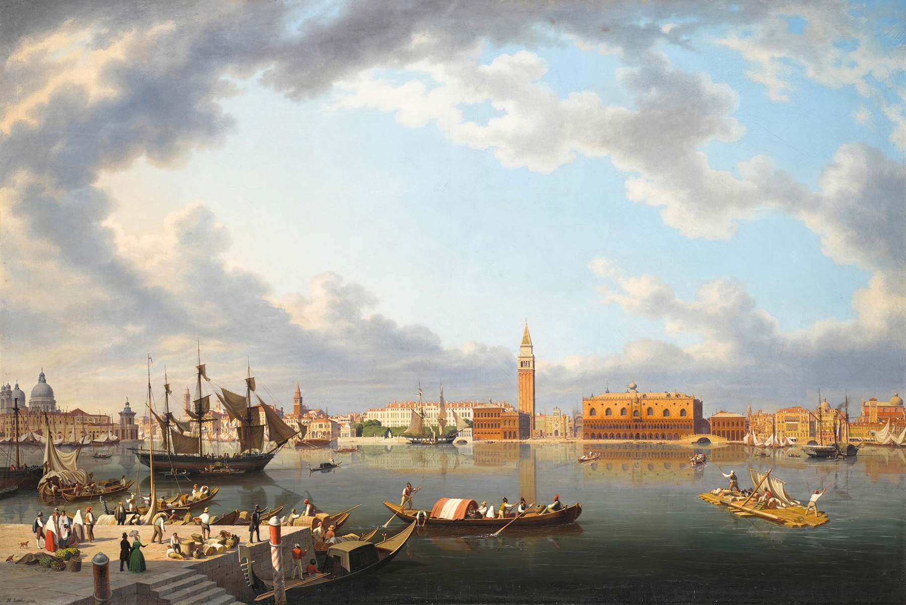 Venice, From San Giorgio Maggiore, by Hubert Sattler, public domain