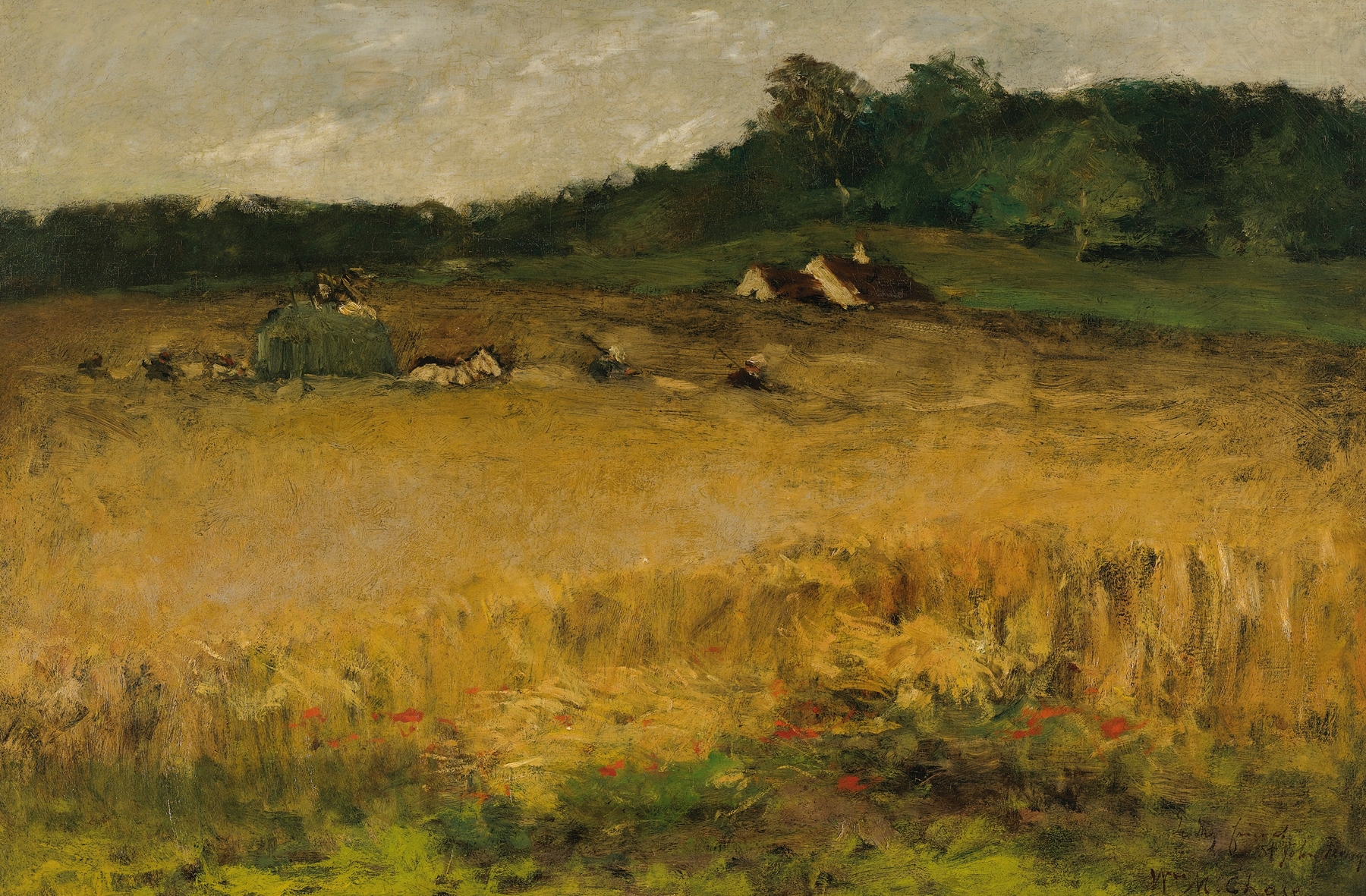 Wheat Field, by William Merritt Chase, public domain