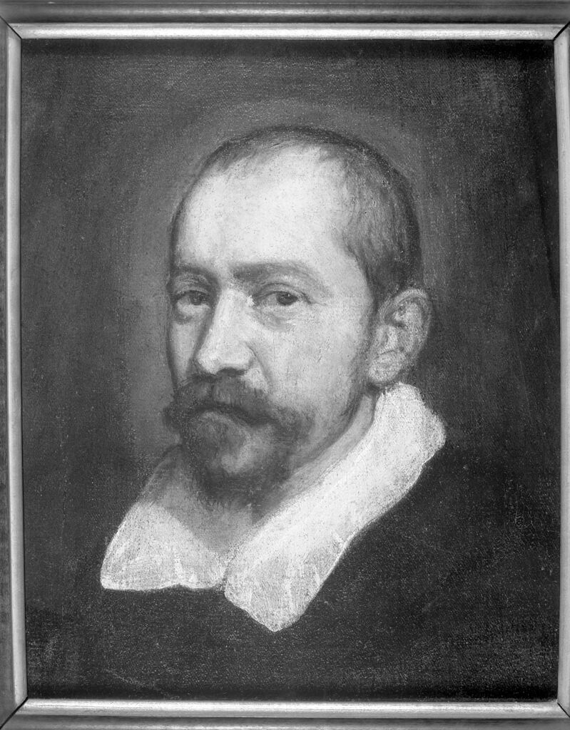 Self-portrait, by Jacopo Palma Giovane, public domain