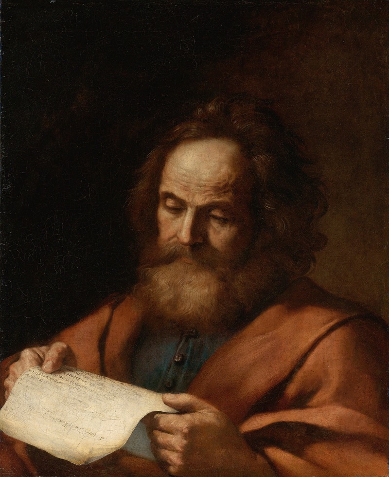 Saint Luke by Guercino depicts the evangelist in a contemplative pose.