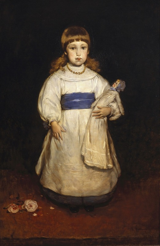 A portrait of Mary Cabot Wheelwright by Frank Duveneck.