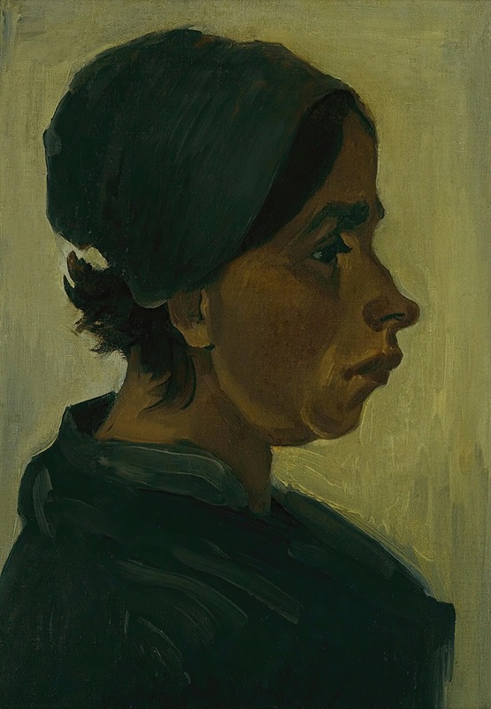 Vincent van Gogh's *Peasant woman, head* captures the essence of rural life.