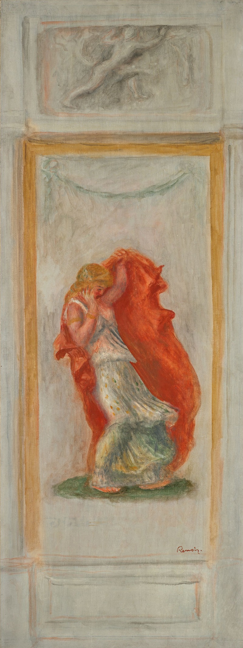 Renoir's 'Panneau pour Œdipe; Jocaste' captures a dramatic moment in mythology.