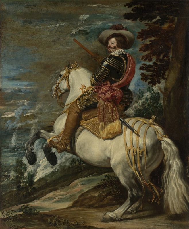 A portrait of Don Gaspar de Guzmán by Diego Velázquez.