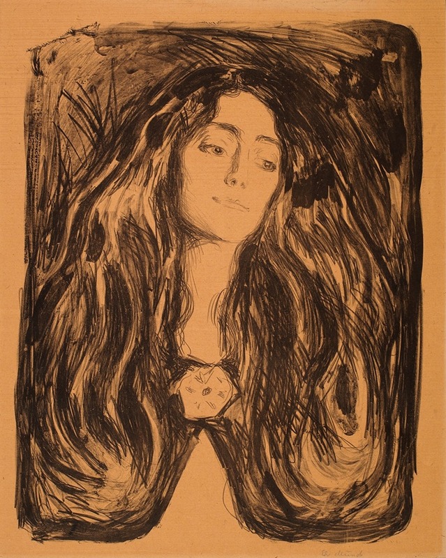 Edvard Munch's 'Madonna' captures a woman in a moment of contemplation.