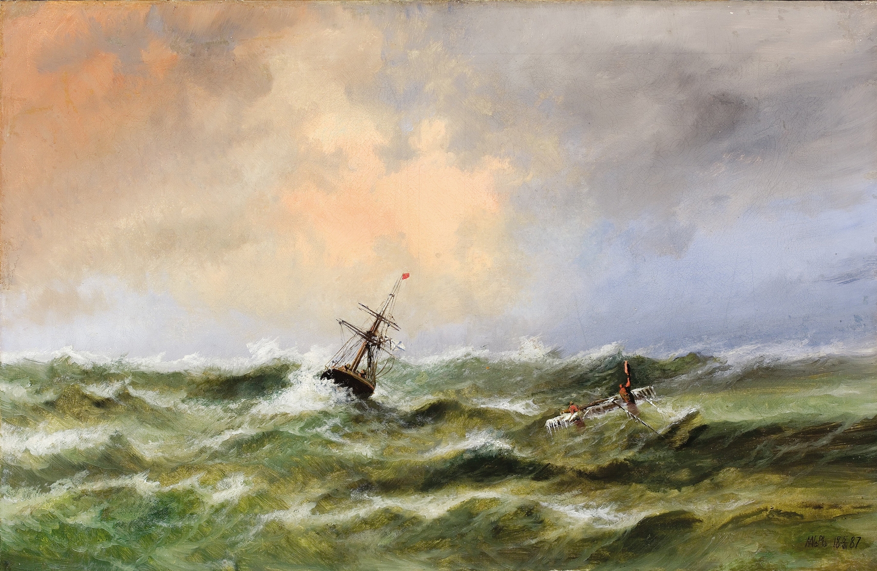 Heavy Seas in the Black Sea, by Lev Felixovich Lagorio, public domain
