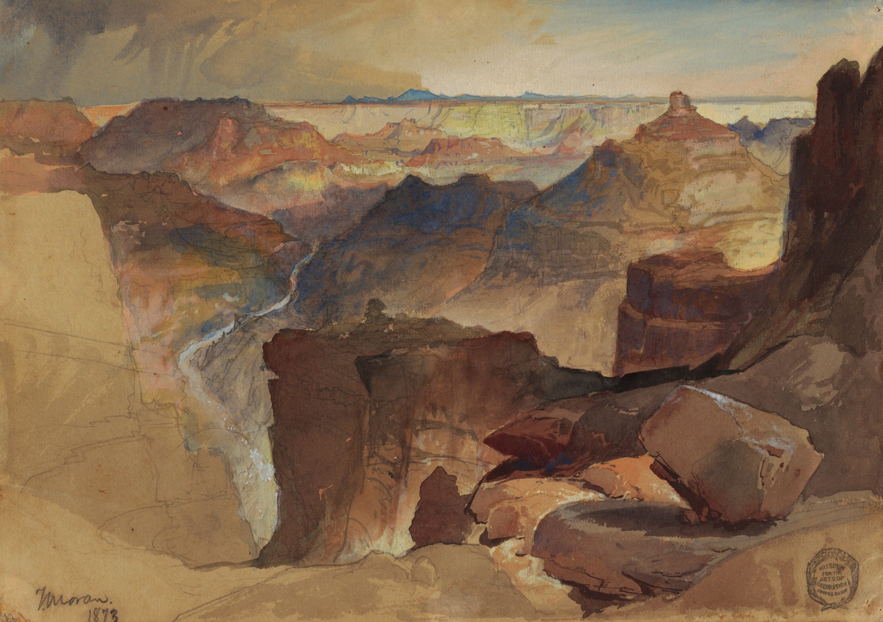 View from Powell’s Plateau, Grand Canyon, Colorado, oil on canvas by Frederic Edwin Church