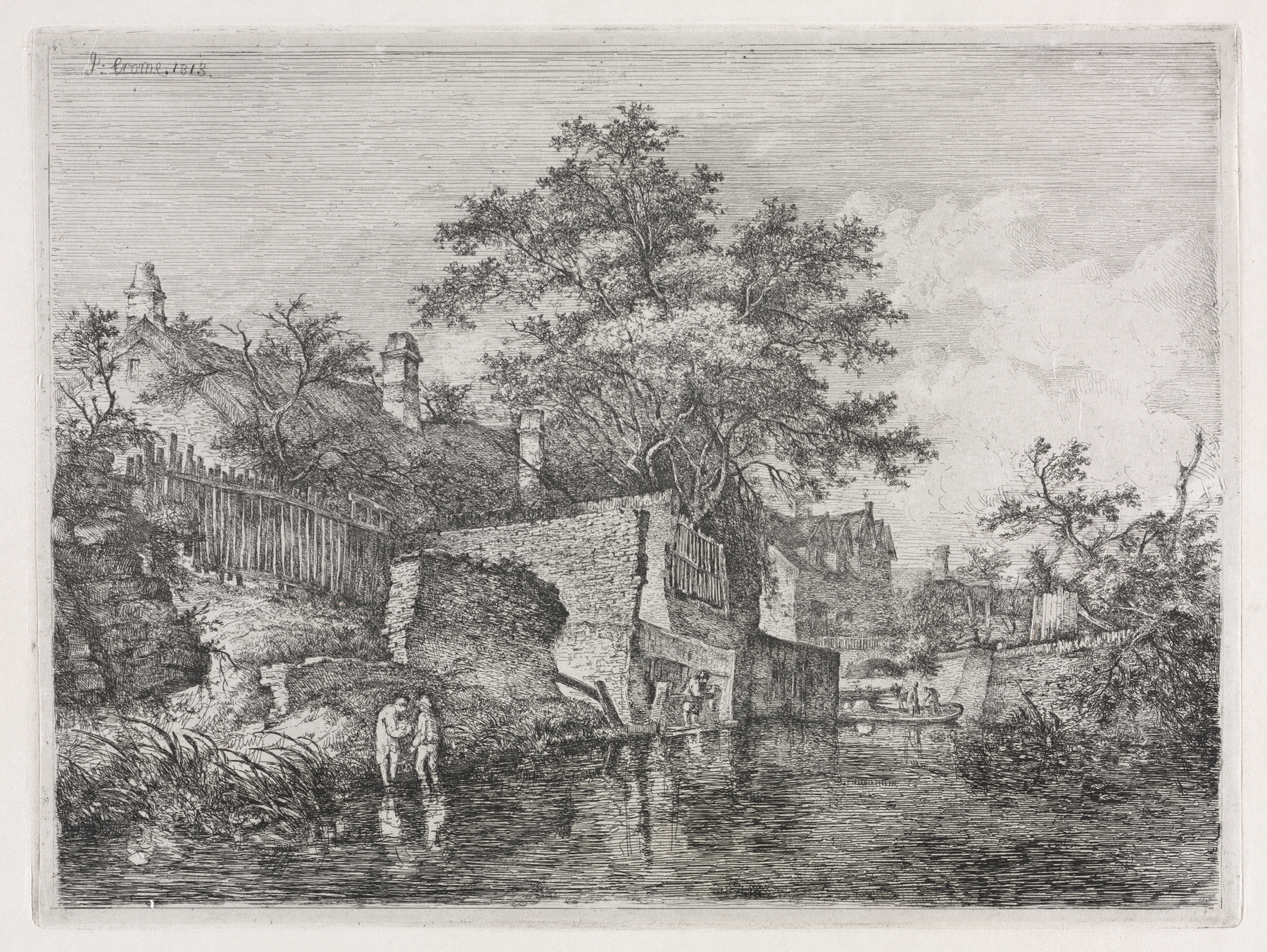 Front of the New Mills, by John Crome, public domain