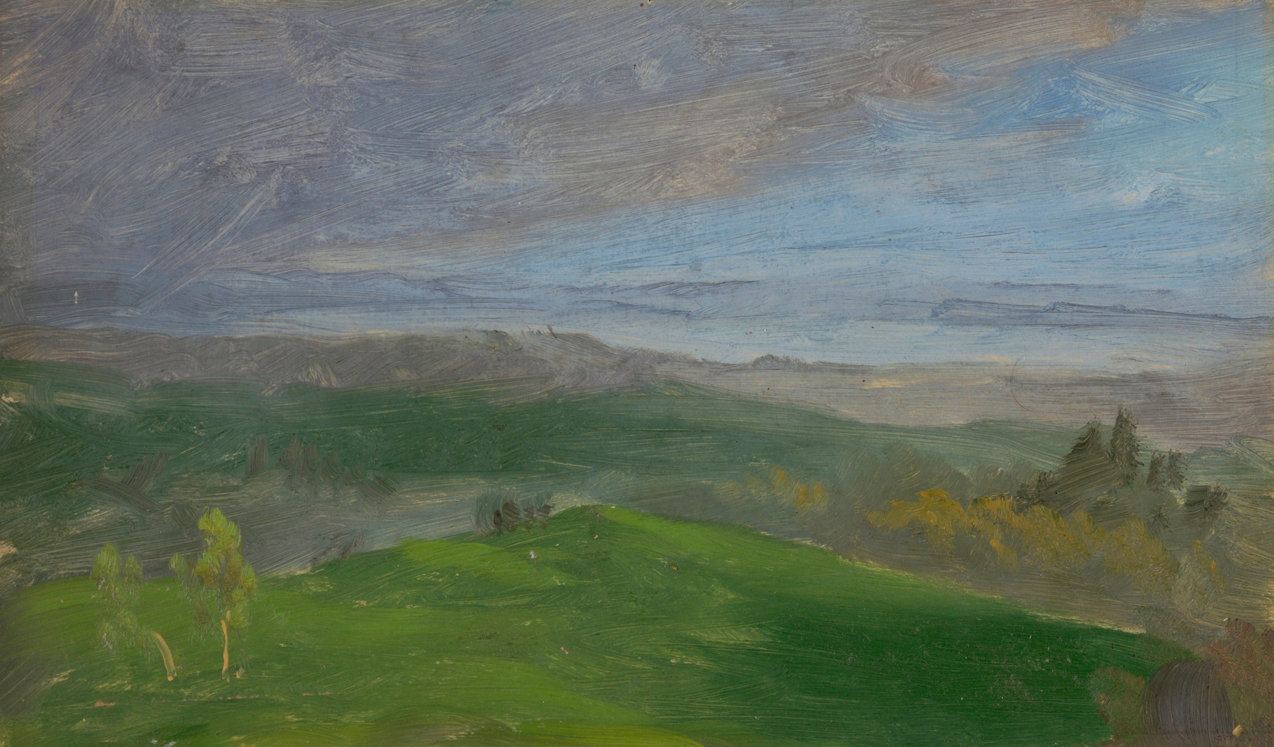 Summer View, Hudson Valley, New York, by Frederic Edwin Church, public domain