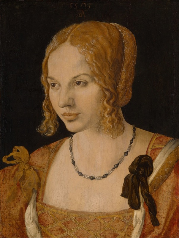 A captivating portrait of a young Venetian woman by Albrecht Dürer.