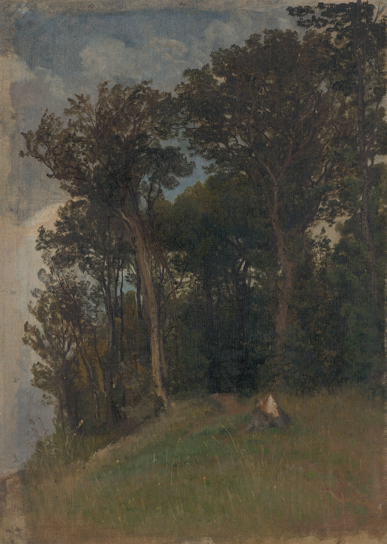 Forest scene with deep emerald foliage by Friedrich Carl von Scheidlin, 1890