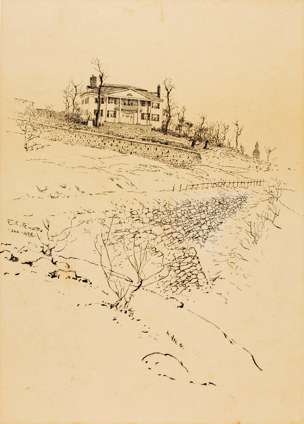 Jumel Mansion, New York, by Ernest Peixotto, public domain