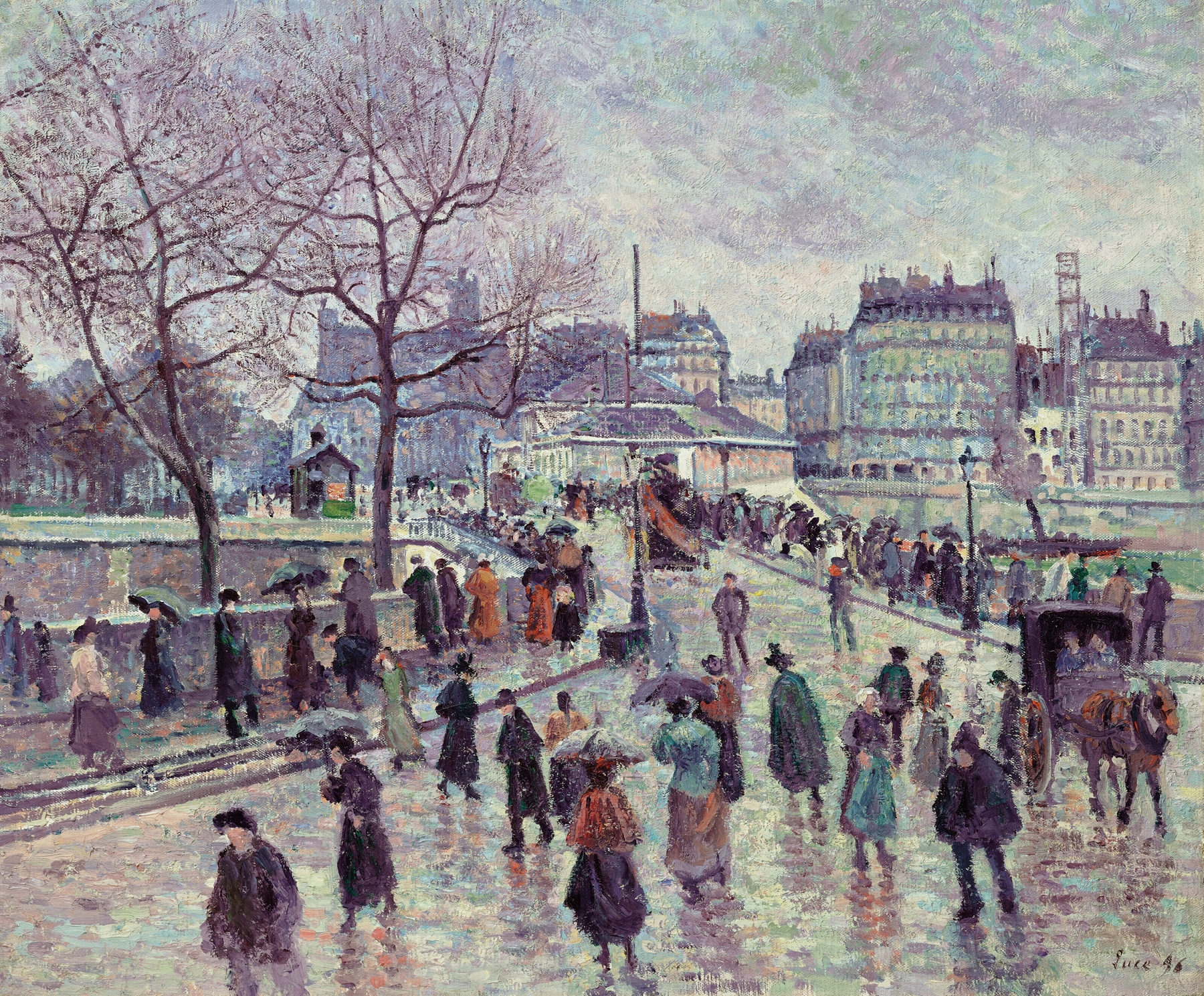 Paris, le Pont de l’Archevêché, by Maximilien Luce, public domain