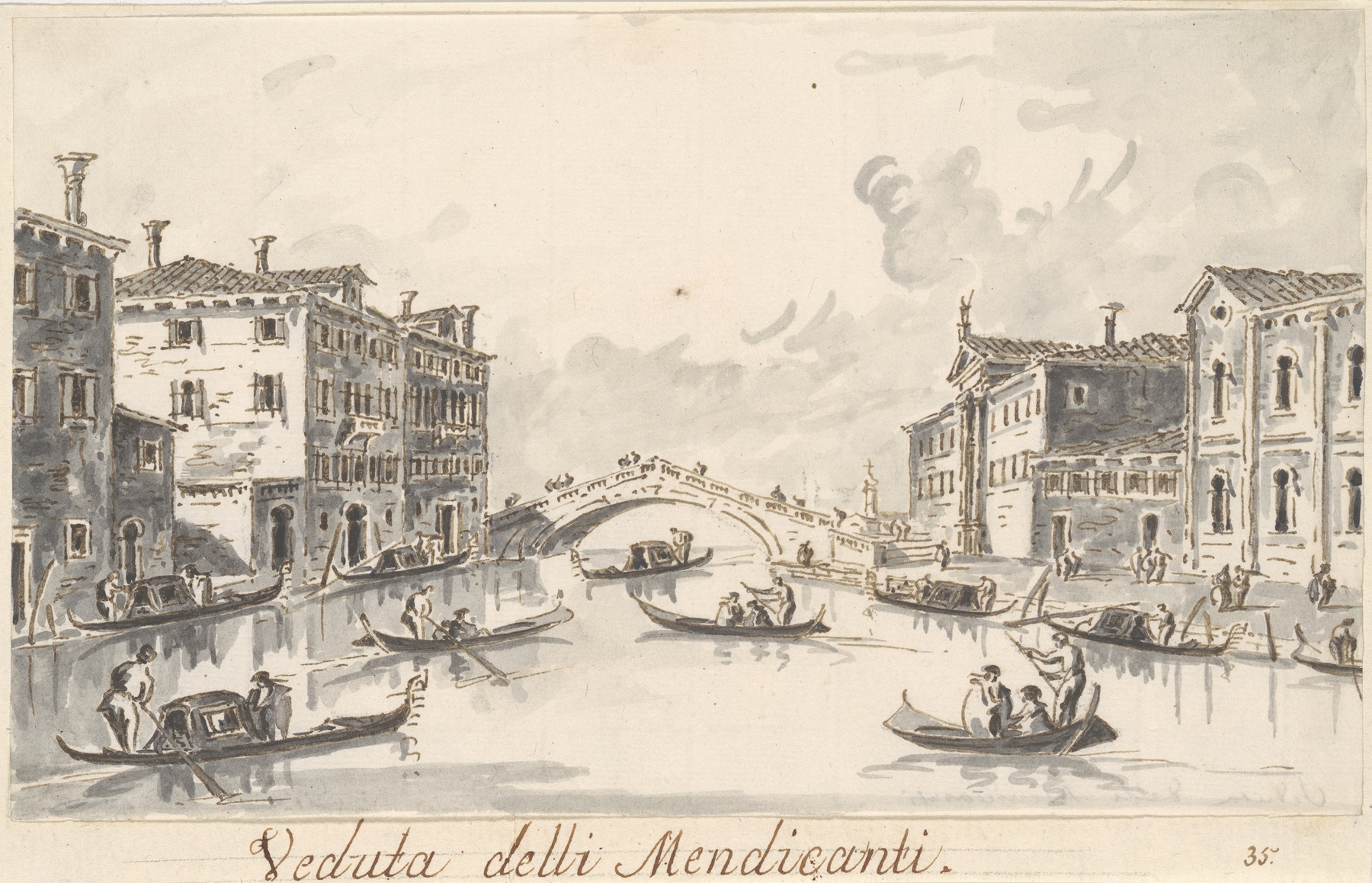 The Rio dei Mendicanti, by Giacomo Guardi, public domain