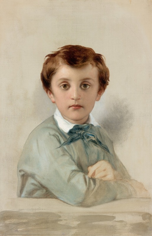 Portrait of Philippe-Grégoire Delaroche by Paul Delaroche.
