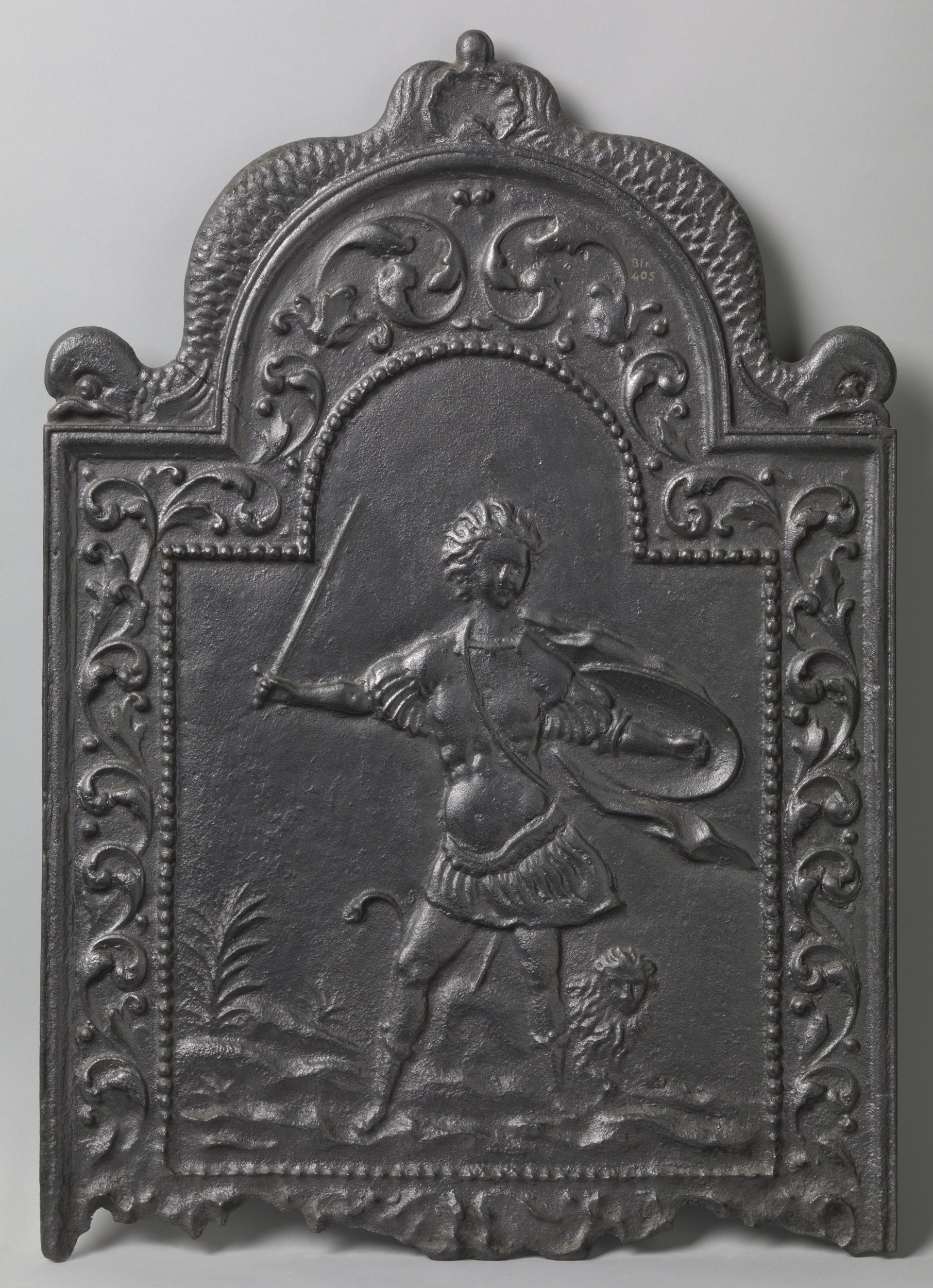 Engraving depicting Hercules battling a lion, Unknown Artist
