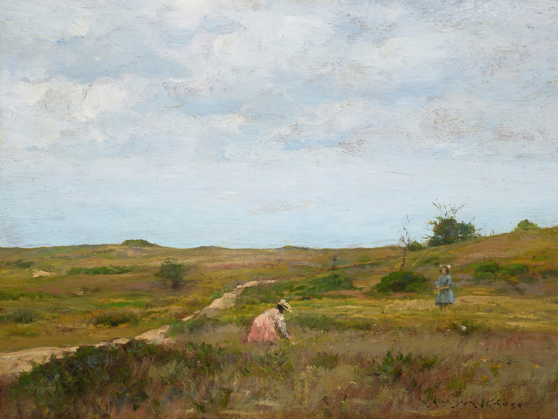Untitled (Shinnecock Hills, Long Island), by William Merritt Chase, public domain