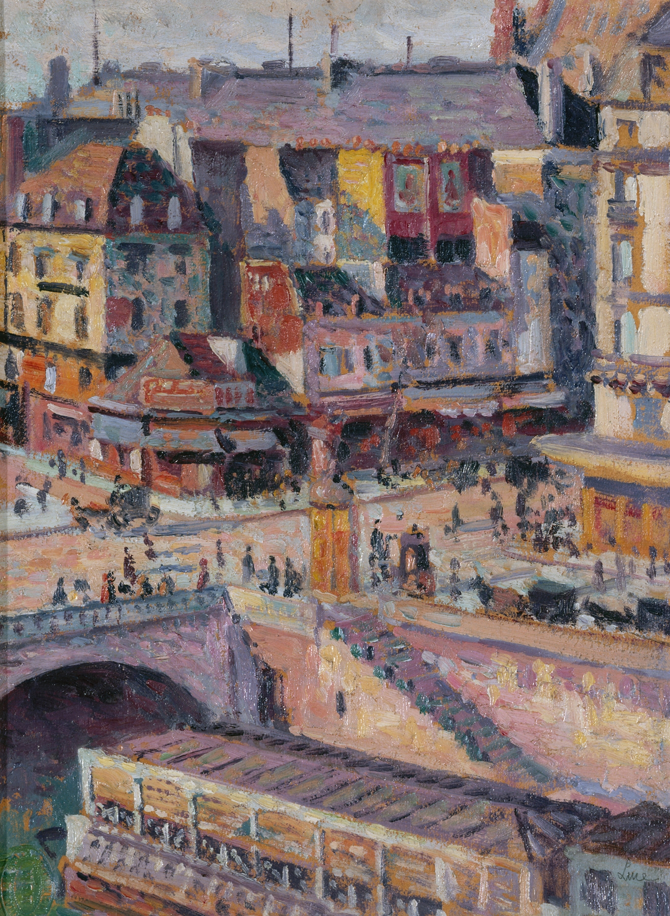 Le pont Saint-Michel et le quai des Orfèvres, by Maximilien Luce, public domain